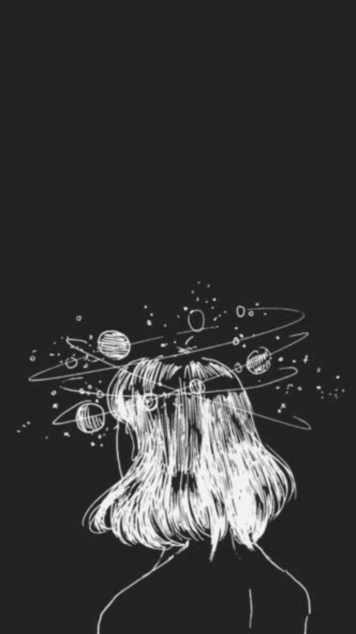 715x1271 Confused Black Wallpaper For Girls