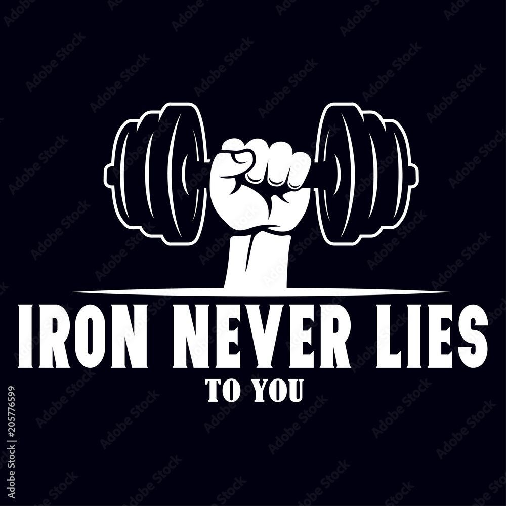 1000x1000 Sport Inspiring Workout and Fitness Gym Motivation Quote Illustration. Creative Strong Vector Rough Typography Grunge Wallpaper. Stock Vector