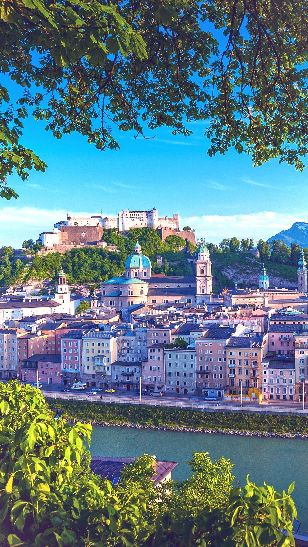 1080x1920 Austria Altstadt Salzburg iPhone Wallpaper HD