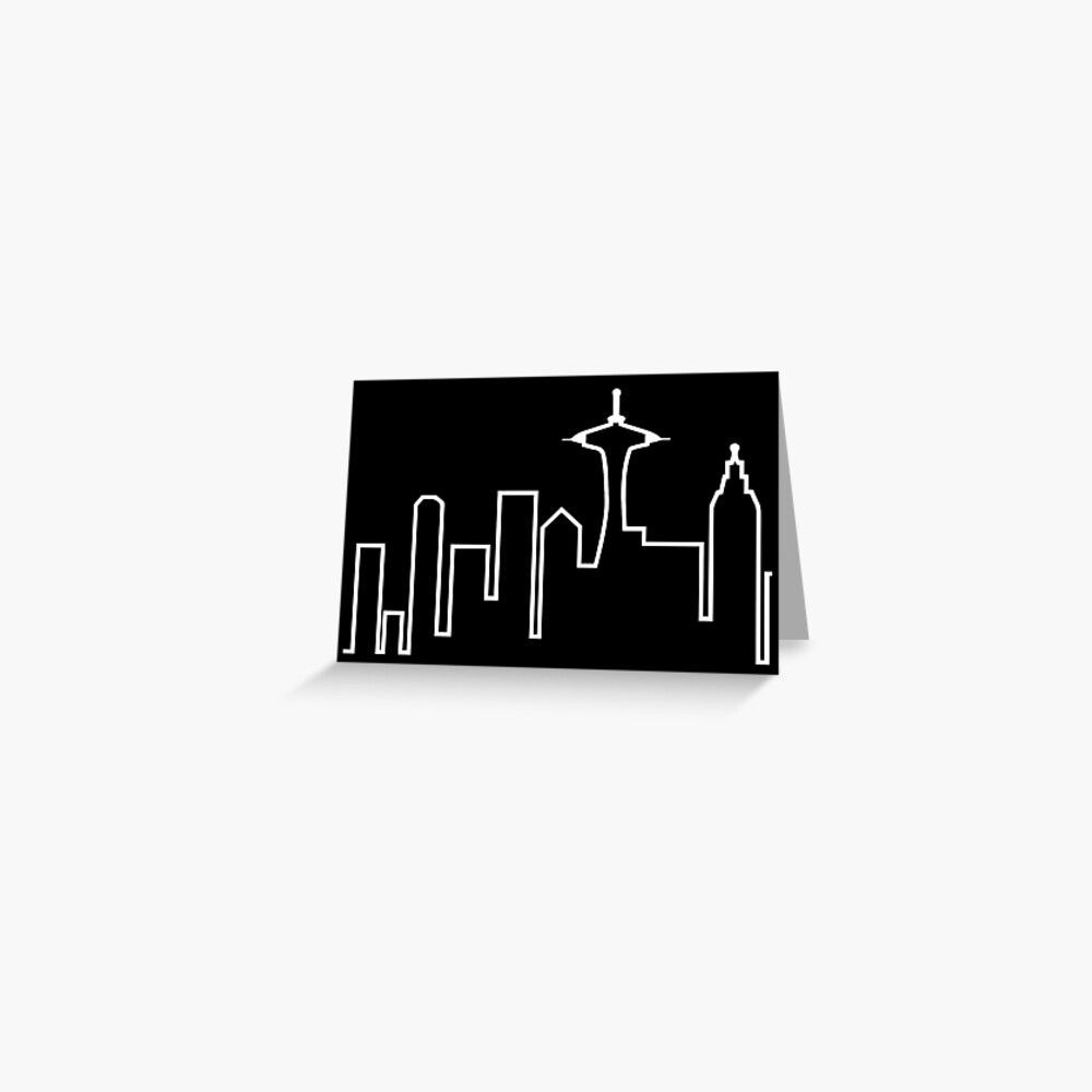1000x1000 Seattle Skyline (Frasier) Postcard