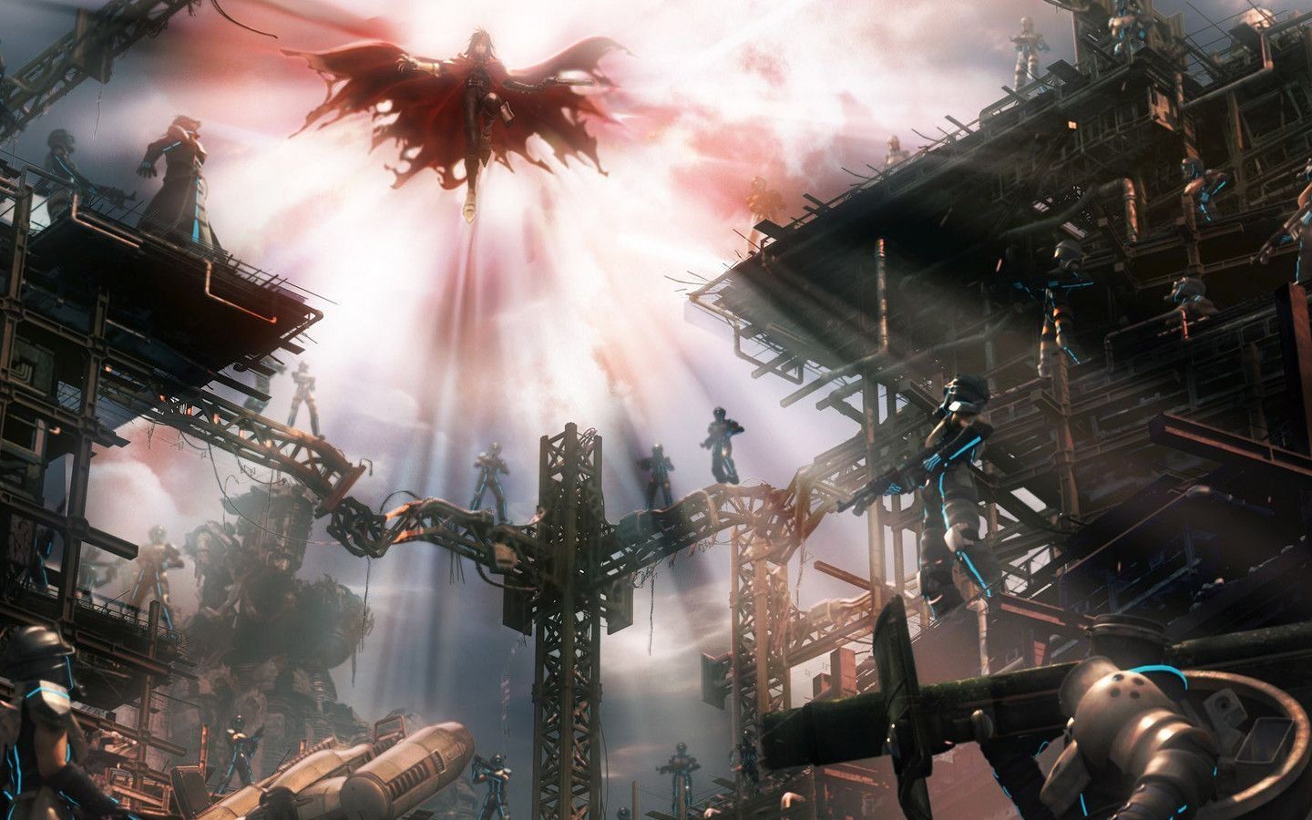 1440x900 Final Fantasy VII Advent Children Action Best Wallpaper 109322