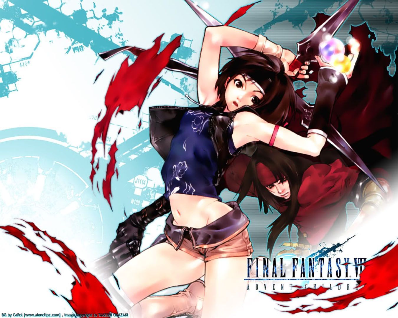 1350x1080 Advent Children Fantasy 7 Wallpaper