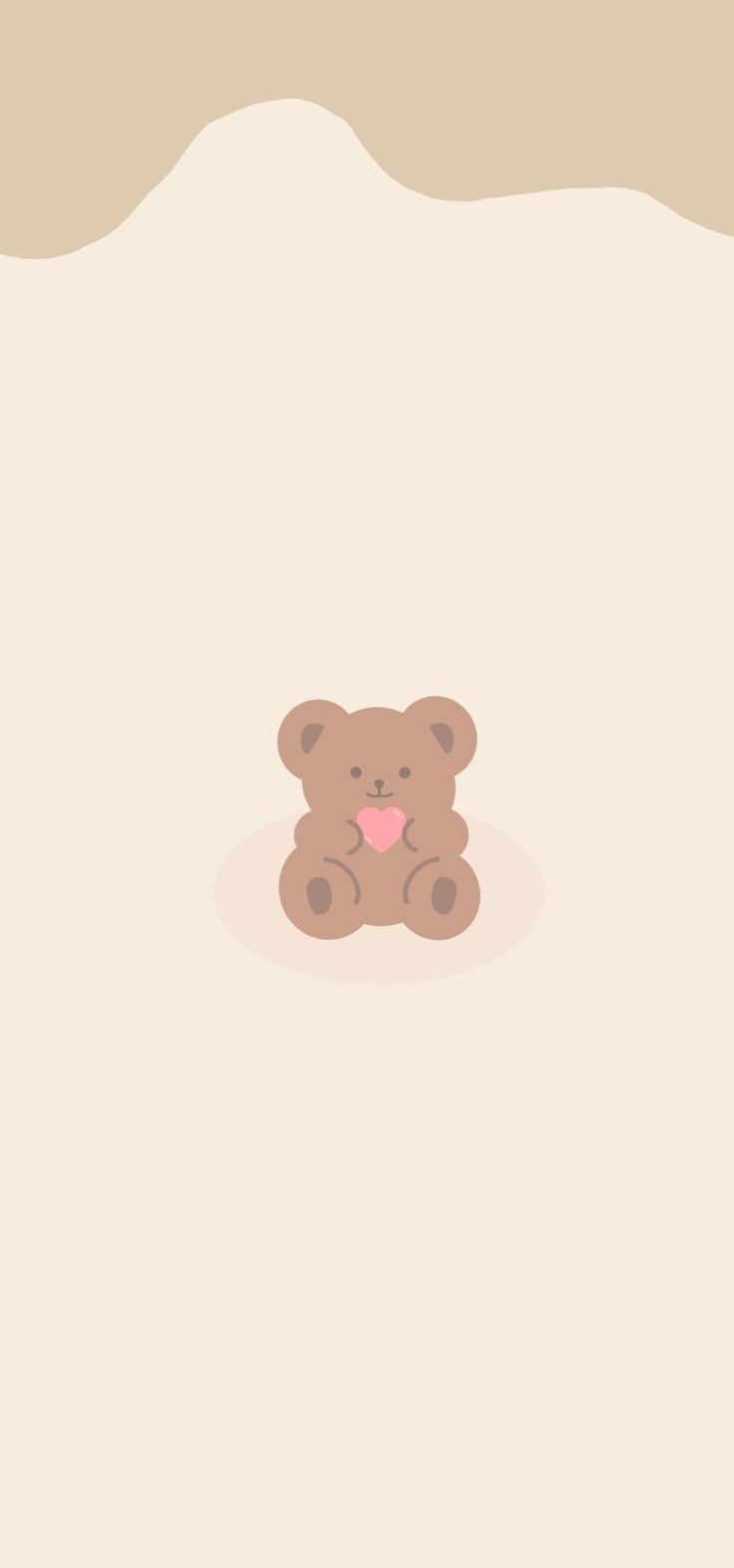 736x1573 Teddy bear wallpaper cream brown aesthetic wallpaper. Bear wallpaper, Teddy bear wallpaper, Cute wallpaper
