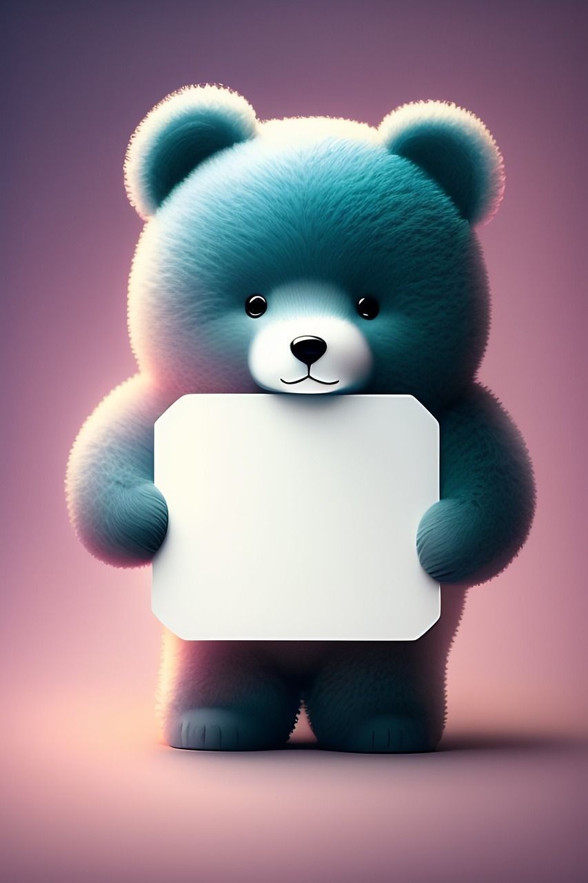 853x1280 Download Ai Generated Teddy Bear Stuffed Toy Royalty Free Stock Illustration Image