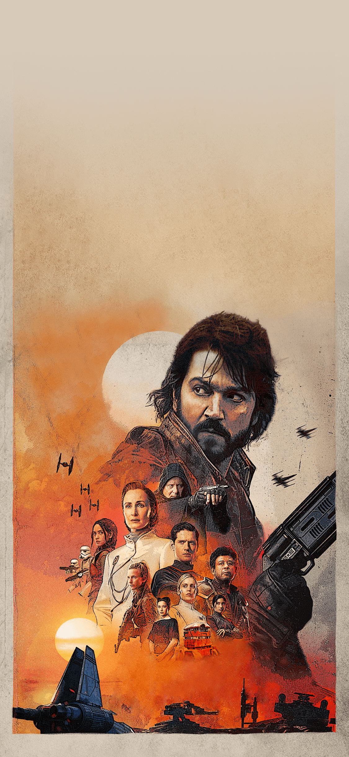 1125x2436 Removed the text and formatted the new Andor Poster to make a mobile wallpaper