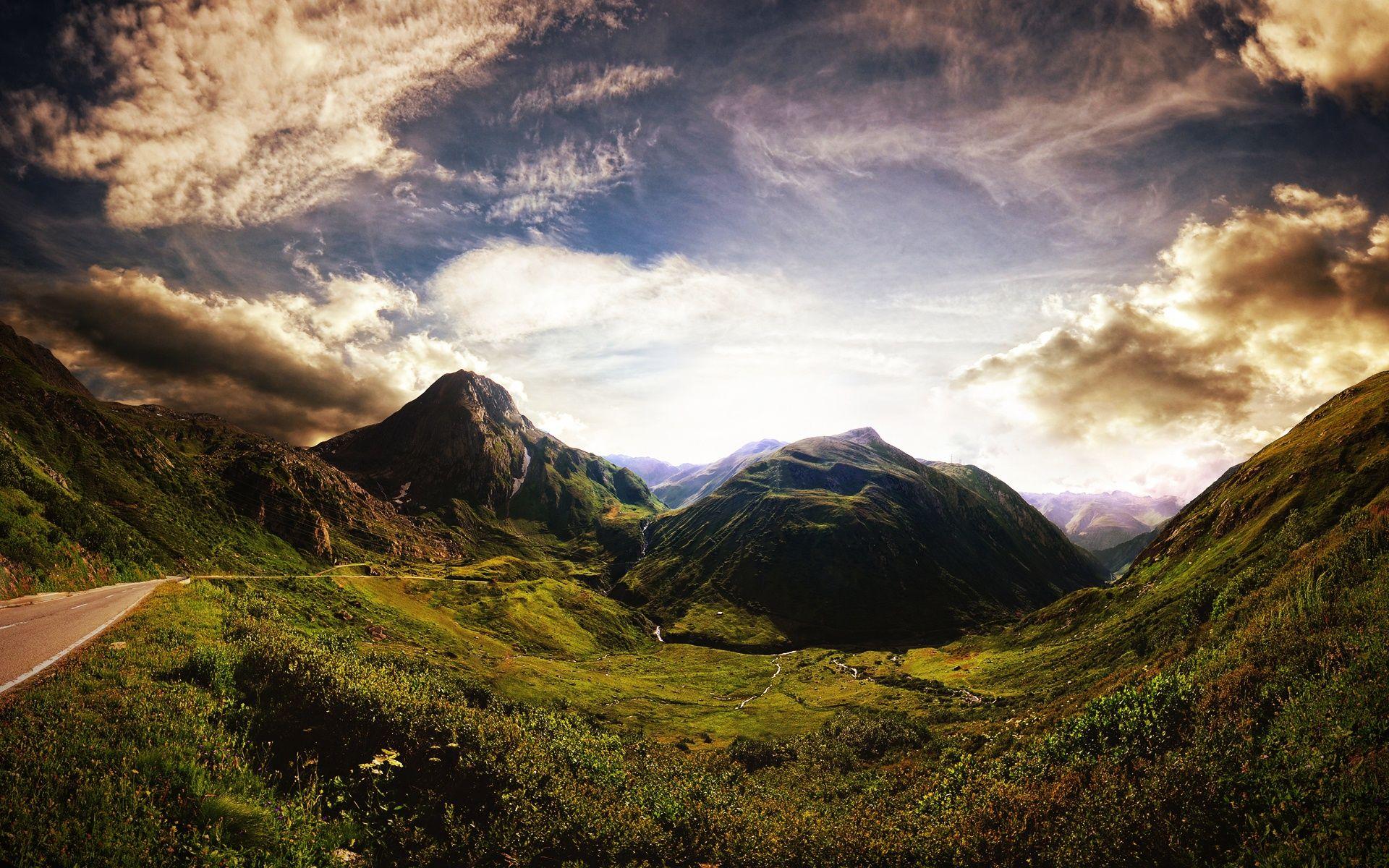 1920x1200 Daily Wallpaper: Beautiful Old Mountains of Swiss Alps. I