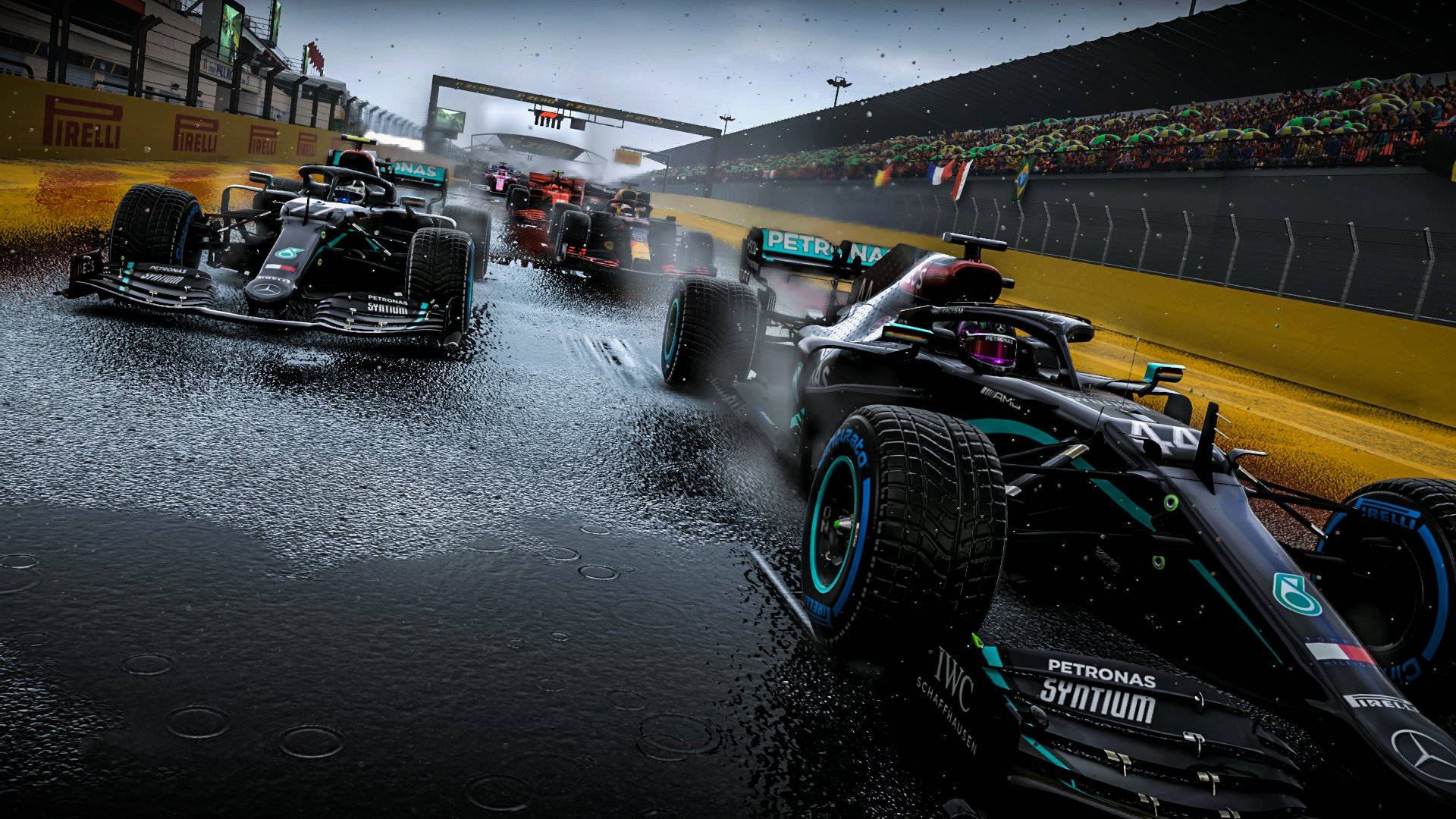 1920x1080 Download Formula 1 Desktop Racecars On Track Wallpaper
