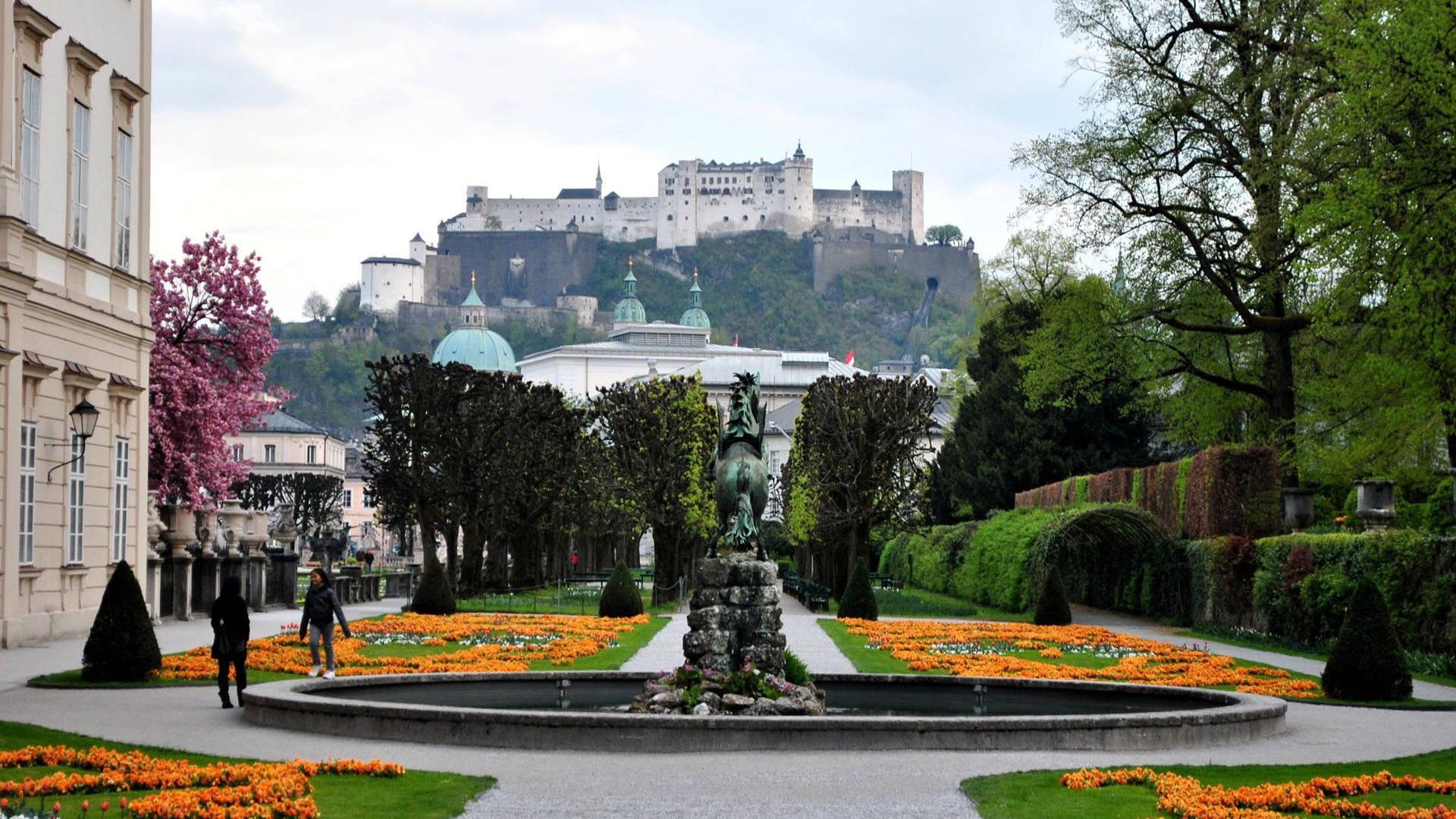1920x1080 Download Mirabell Palace Garden in SalzburgAustria city wallpaper
