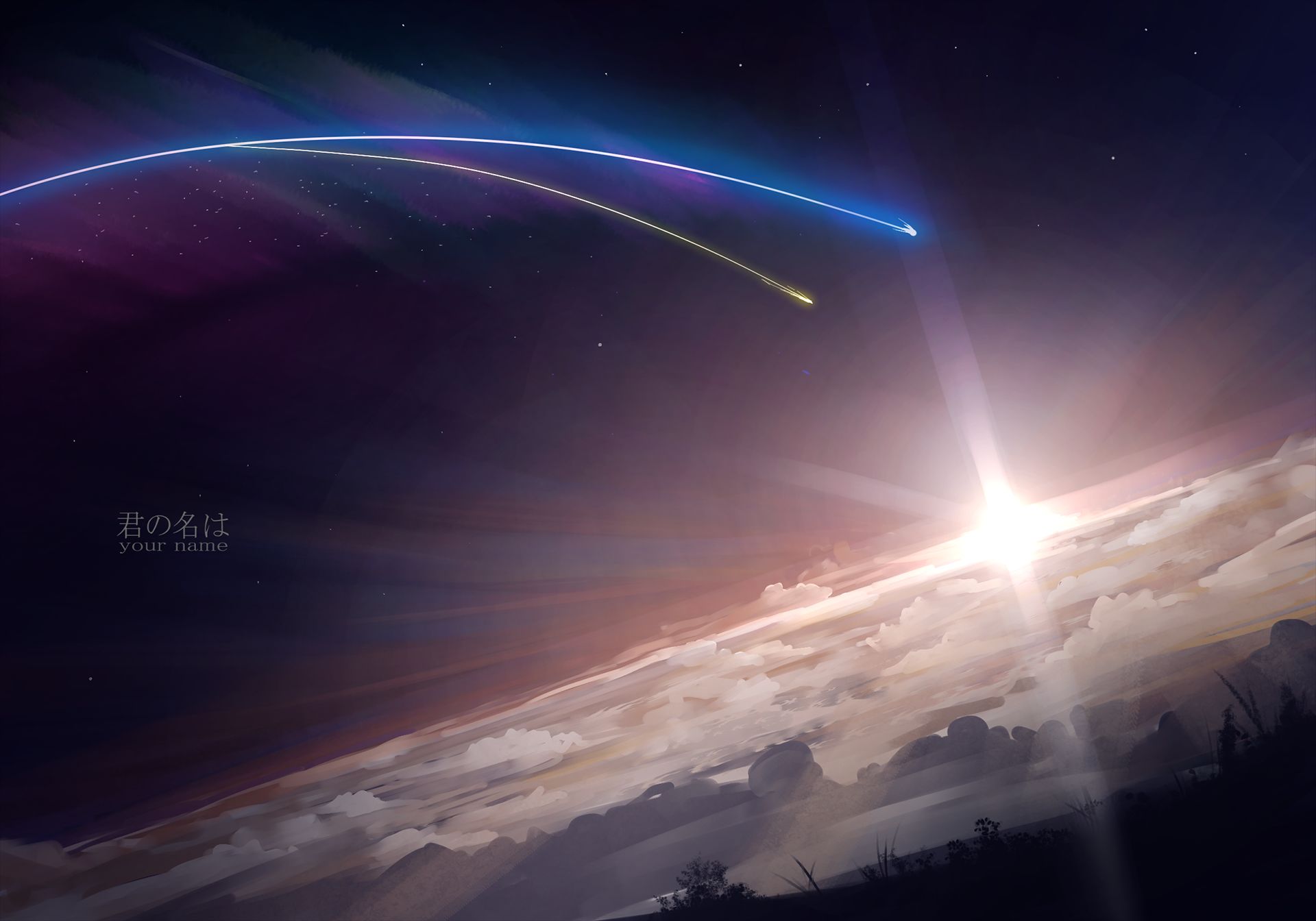 1920x1344 HD desktop wallpaper: Anime, Sky, Your Name, Kimi No Na Wa download free picture