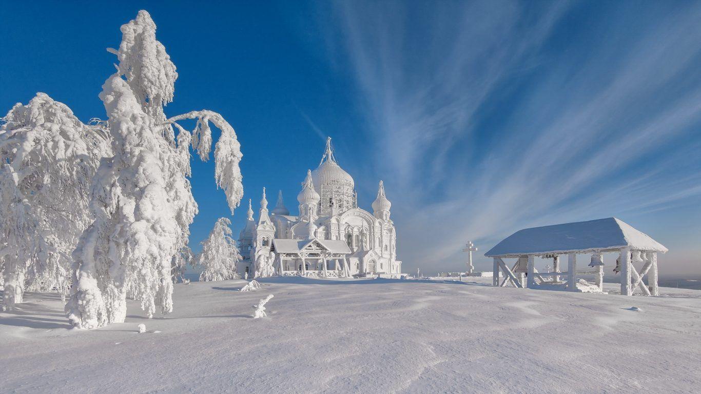 1366x768 Winter Snow Forests Salzburg Nature Austria Wallpaper For Desktop