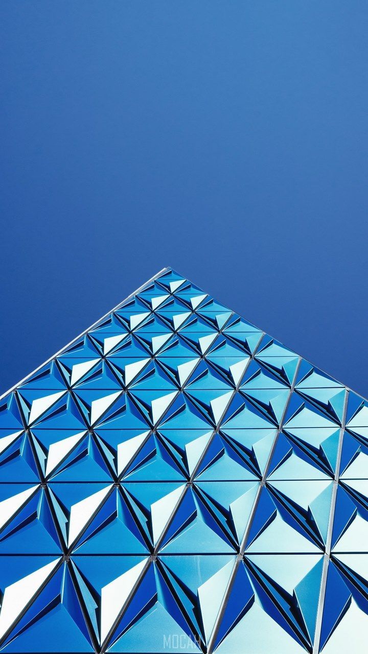 720x1280 triangle blue architecture and sky hd, Oppo A 720x1280 HD Phone Wallpaper