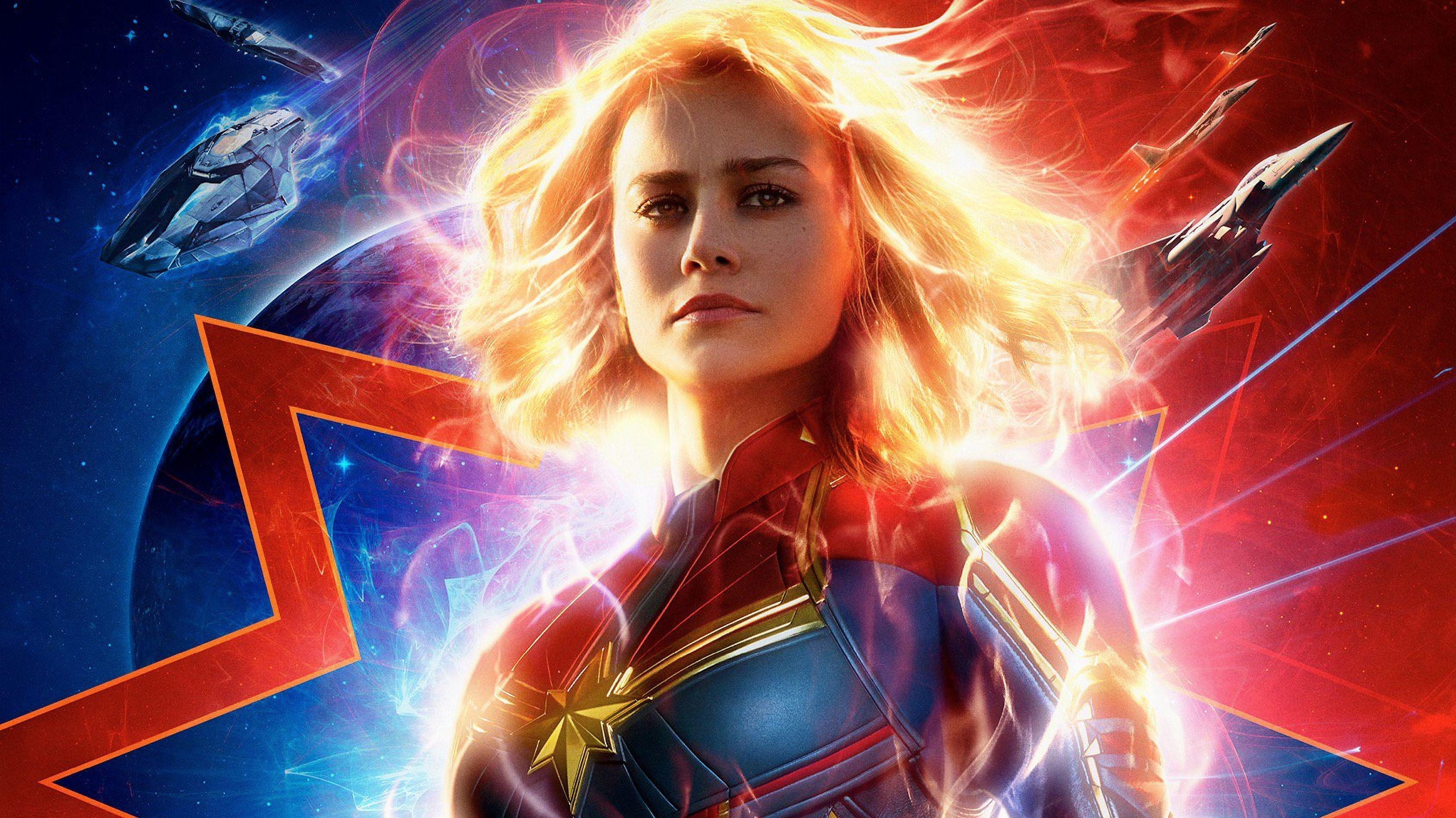 Avengers Thor Iron Man Captain Marvel 4K tải xuống hình nền