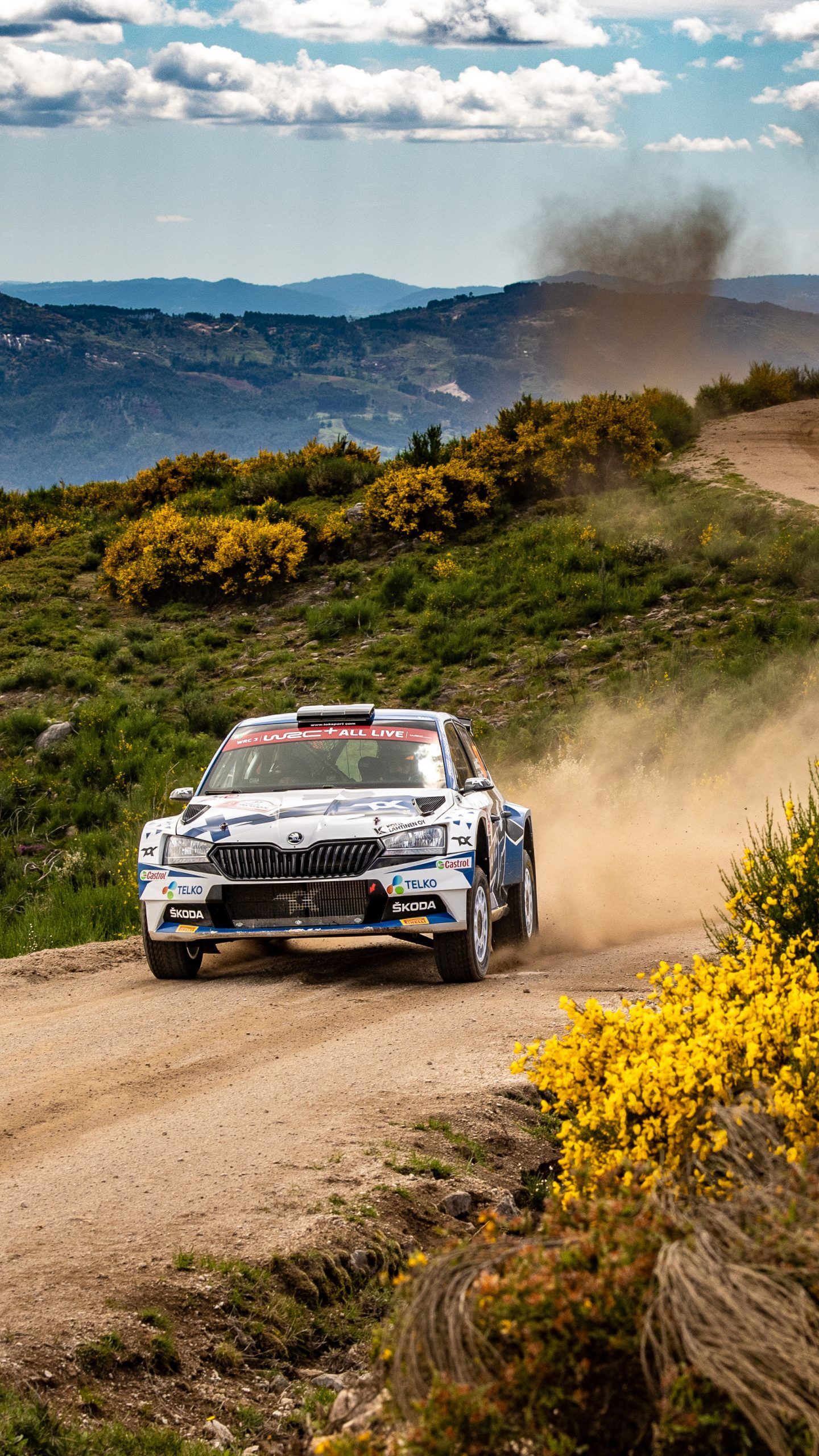 1440x2560 Download Rally de Portugal Wallpaper for Your Phone - Škoda Motorsport