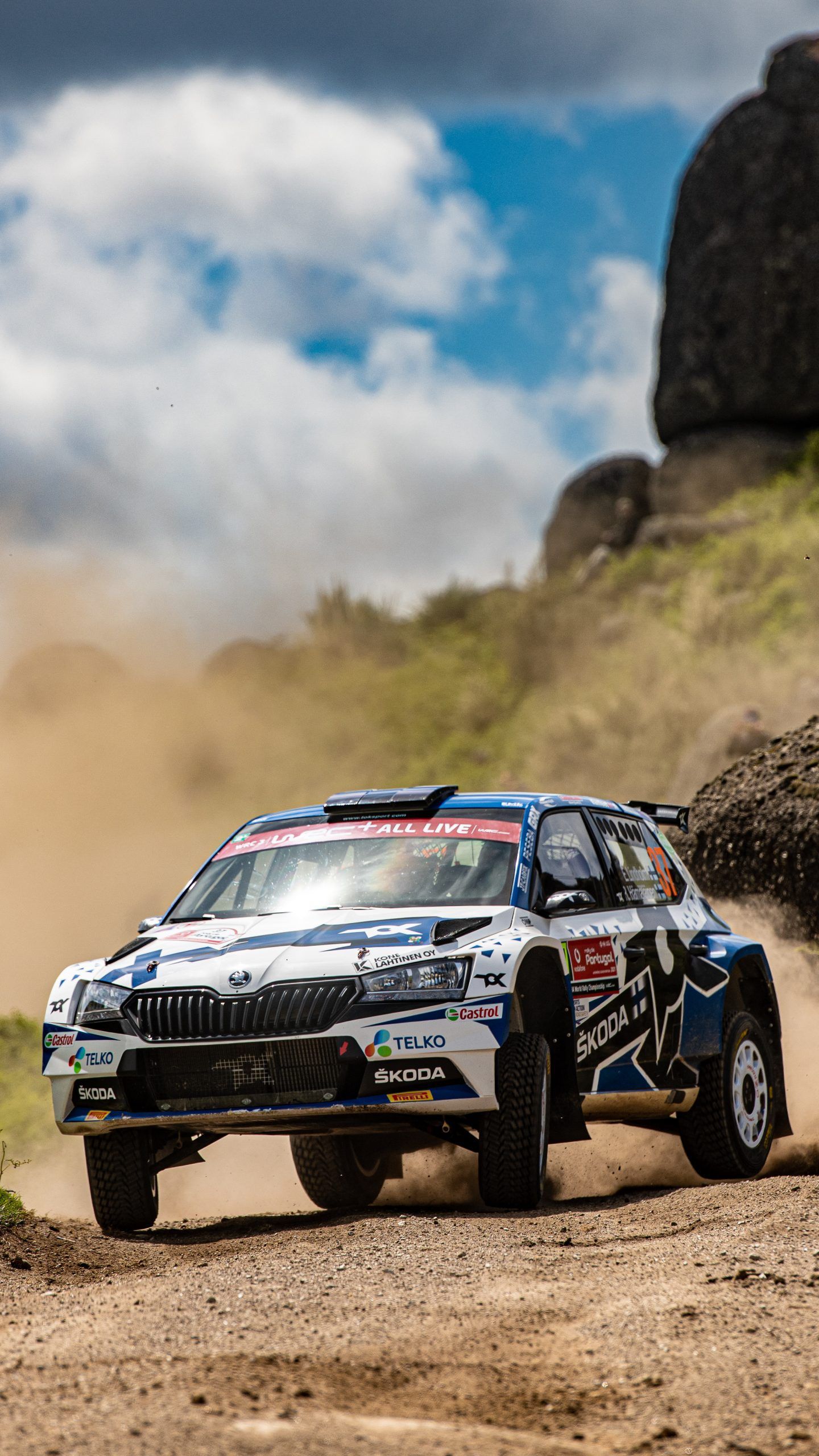 1440x2560 Download Rally de Portugal Wallpaper for Your Phone - Škoda Motorsport