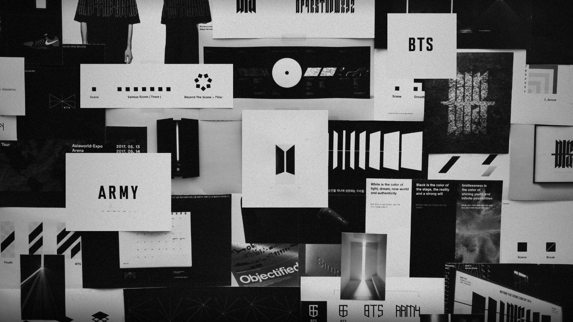 1920x1080 Bts Black Aesthetic Wallpaper