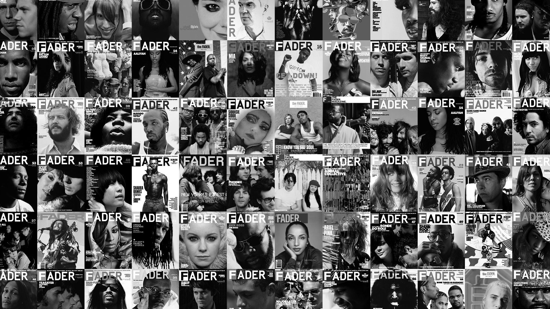 1920x1080 Black And White Collage Wallpaper