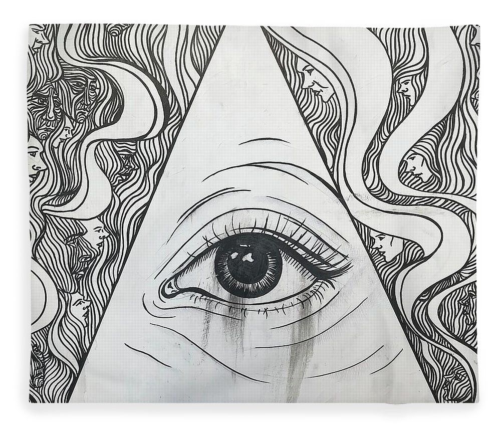 1000x860 Dajjal in illustration Fleece Blanket