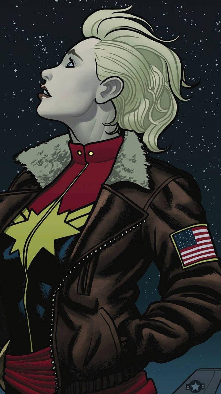 750x1334 Comics Captain Marvel (750x1334) Wallpaper