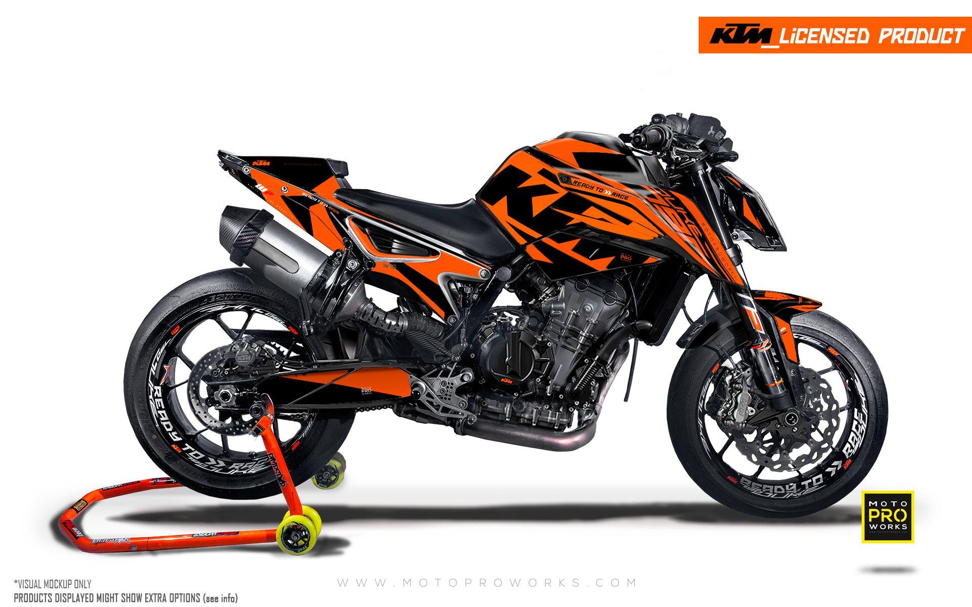 1920x1200 KTM 790 Duke GRAPHICS (White Black Orange). Decals And Bike Graphic Kit
