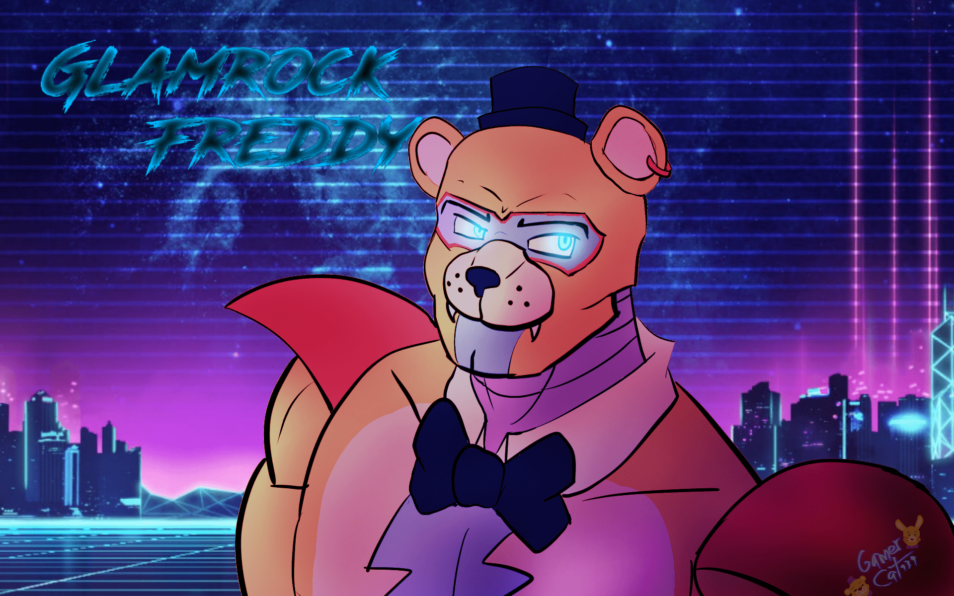 1920x1200 Glamrock Freddy Wallpaper