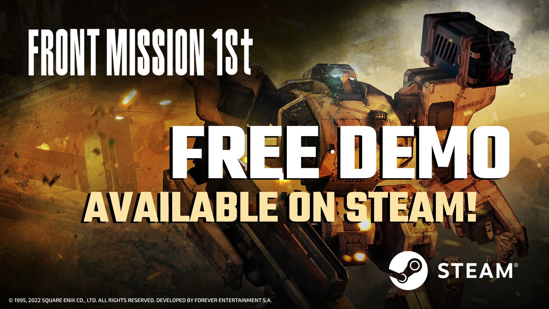 1920x1080 FRONT MISSION Remakes on X: FREE demo of FRONT MISSION 1st: Remake is now available on Steam! ⚫ Whether you're a seasoned veteran or new to the genre, this demo is the