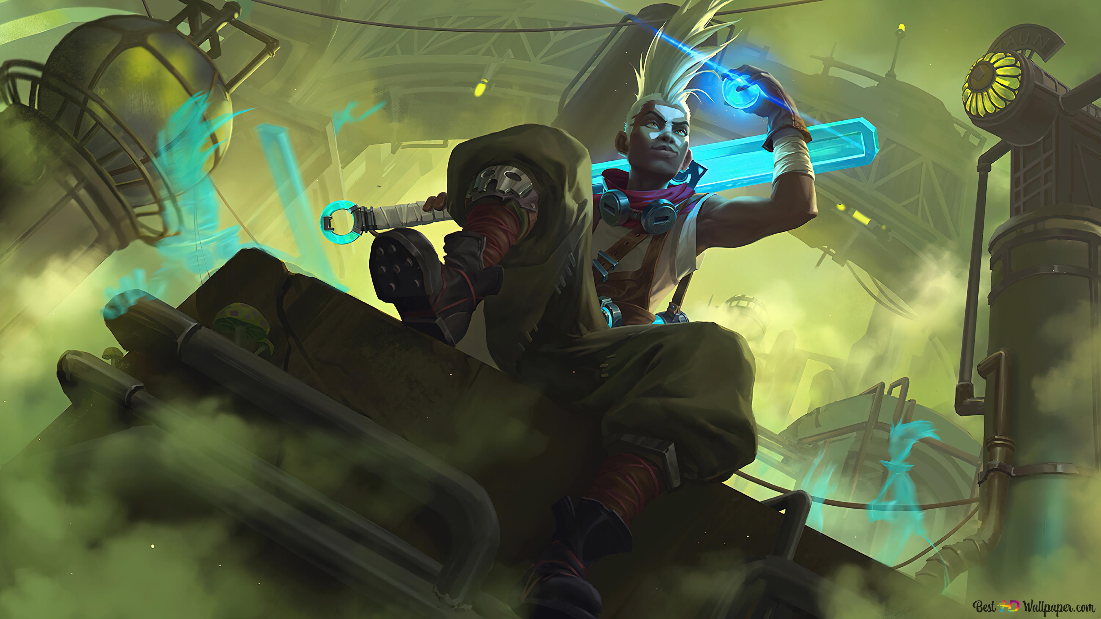 3554x1999 Arcane 'Ekko' of Legends (LOL) 4K wallpaper download