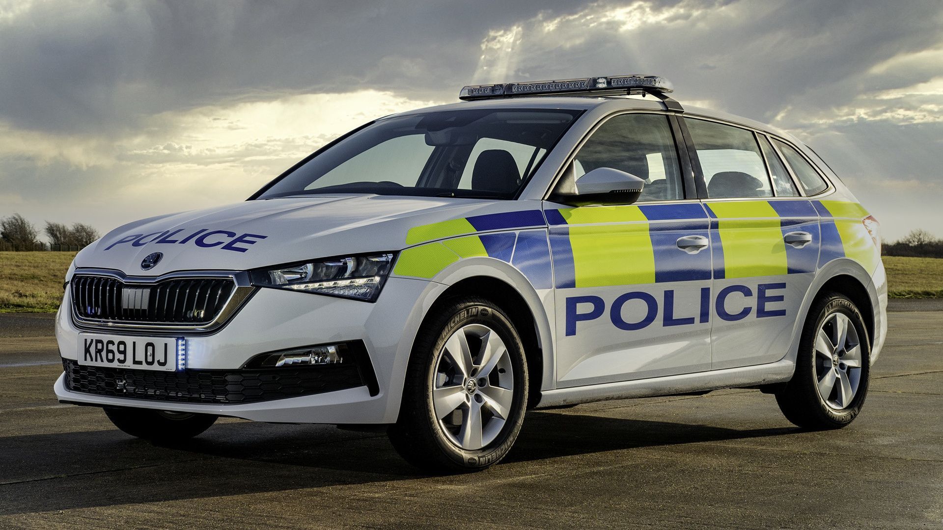 1920x1080 Skoda Scala Police (UK) and HD Image