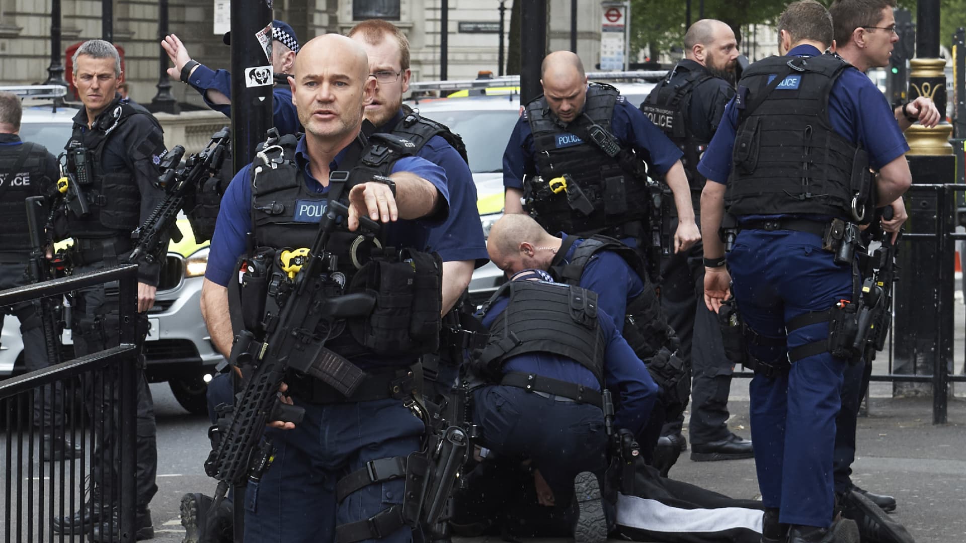 1920x1080 UK police detain man with knives on terror charge near PM Theresa May's office