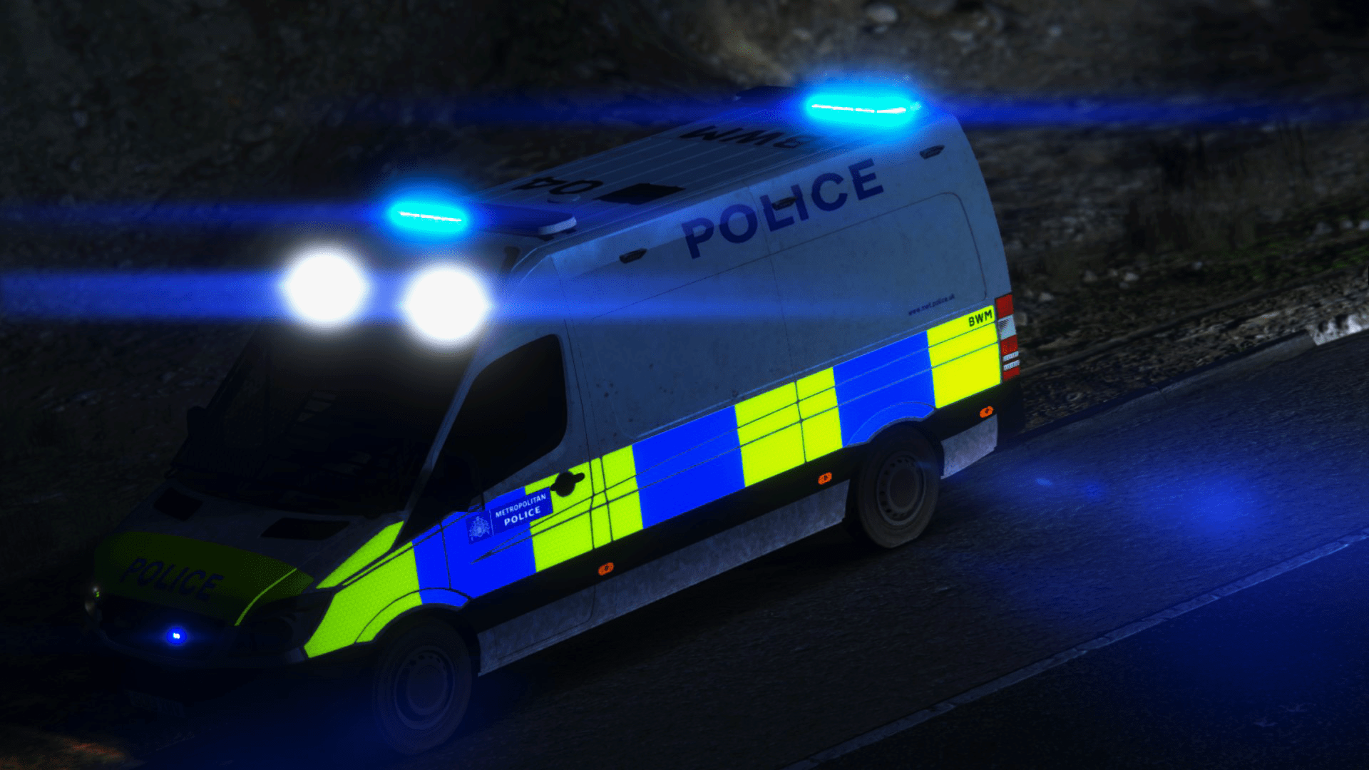 1920x1080 UK Met Police Sprinter (ELS) (REFLECTIVE)-