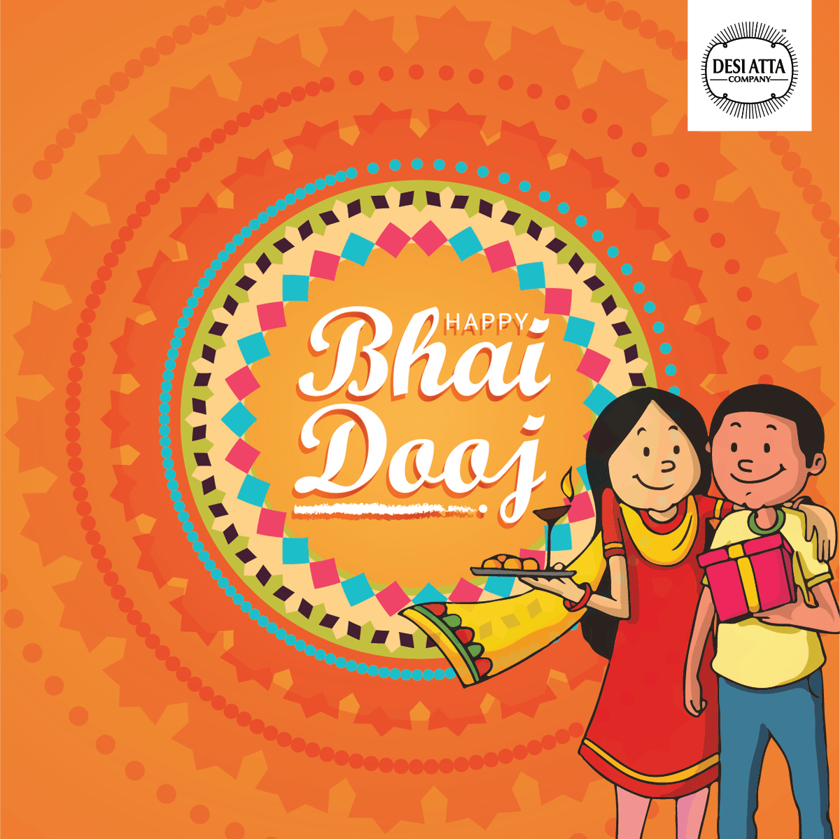 1200x1199 Happy Bhai Dooj Wallpaper