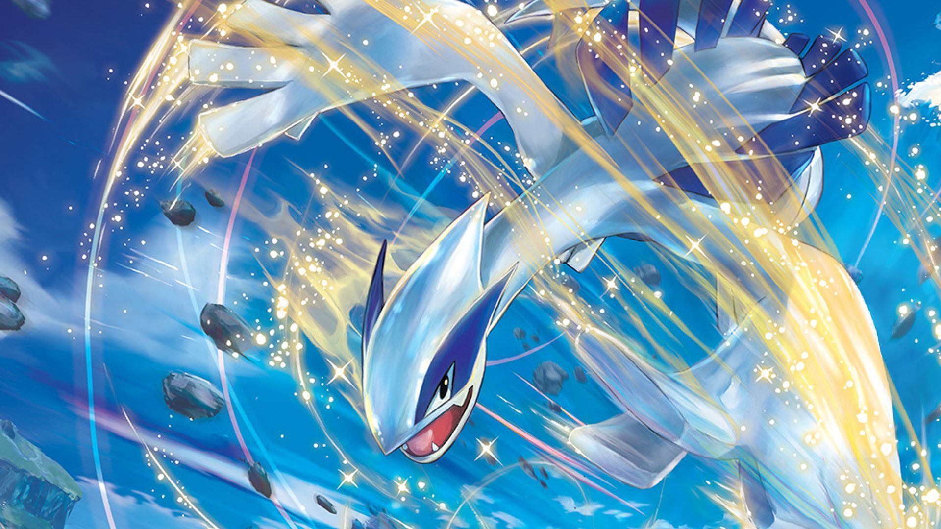 1920x1080 LunarLugia on X: Made a Lugia wallpaper without logos, enjoy! It's in 1080p. / X