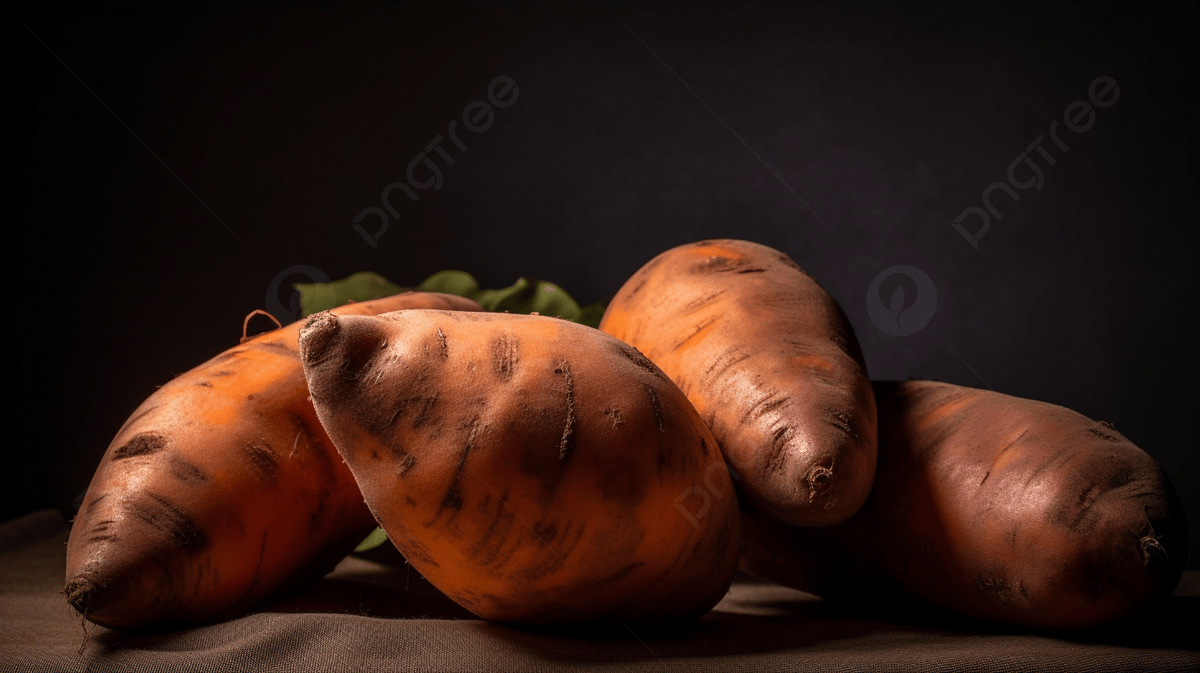 1200x673 Several Sweet Potatoes Sitting On A Black Background, Sweet Potato, Food, Plant Background Image And Wallpaper for Free Download