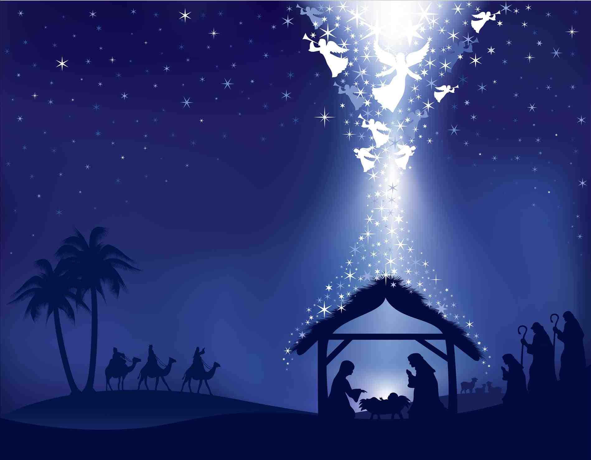 1899x1477 Download Christmas Nativity Scene With Jesus And The Three Wise Men