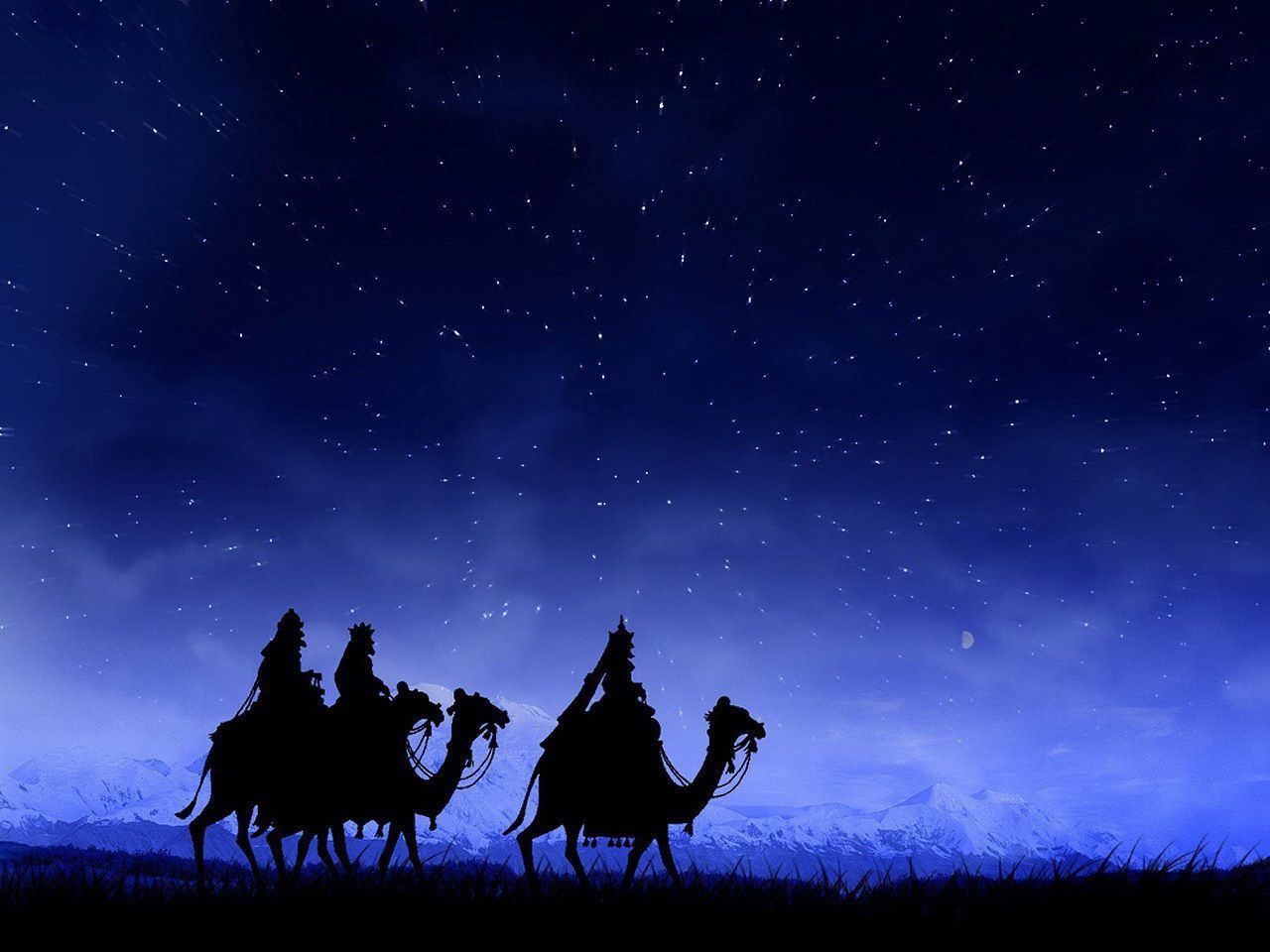 1280x960 HD desktop wallpaper: Christmas, Holiday, The Three Wise Men download free picture
