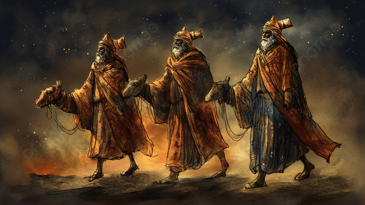 1200x673 One Of The Three Wise Men Walking With Camels Background, Three Wise Men Picture Background Image And Wallpaper for Free Download