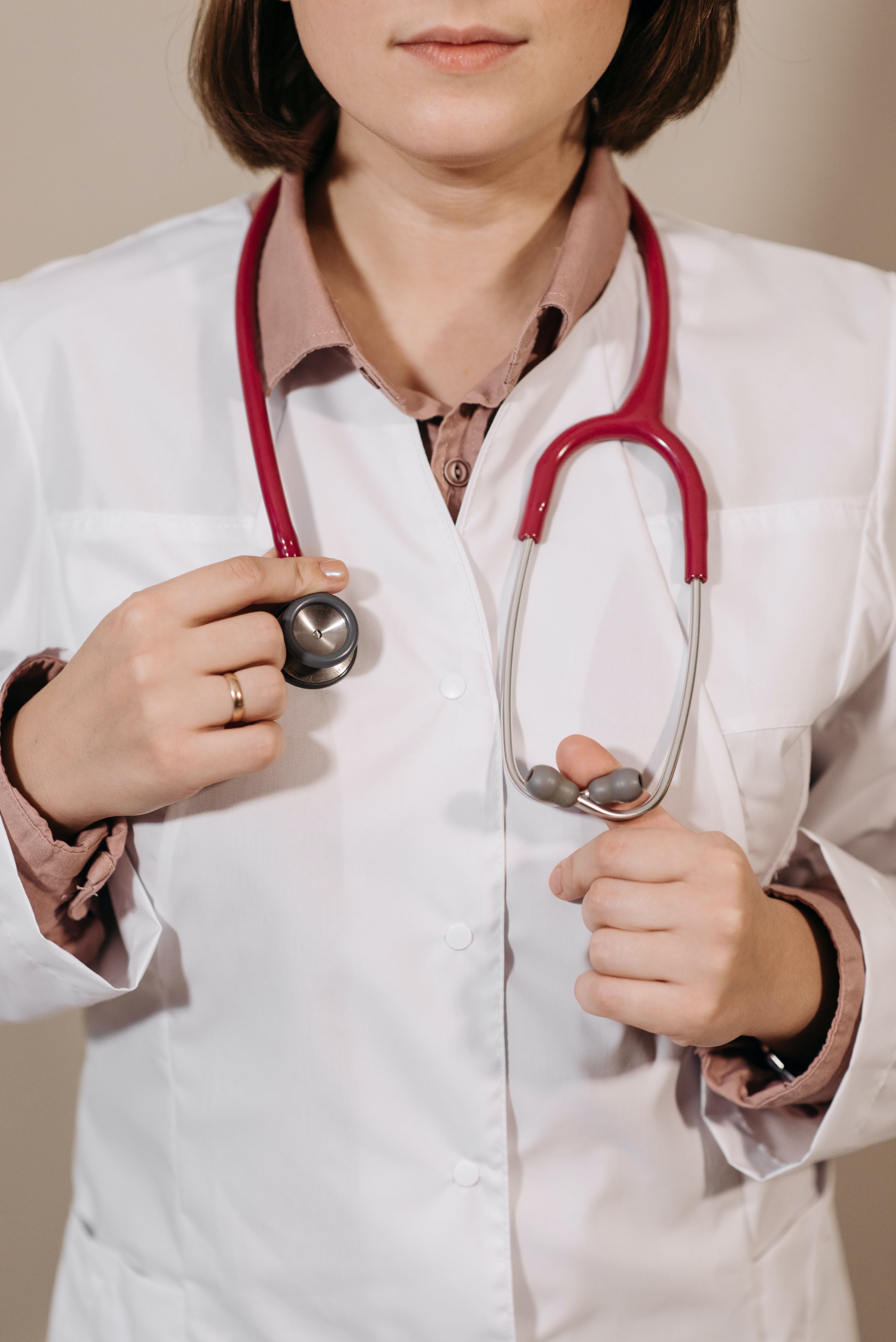 4016x6016 Physician in White Coat Wearing a Stethoscope · Free