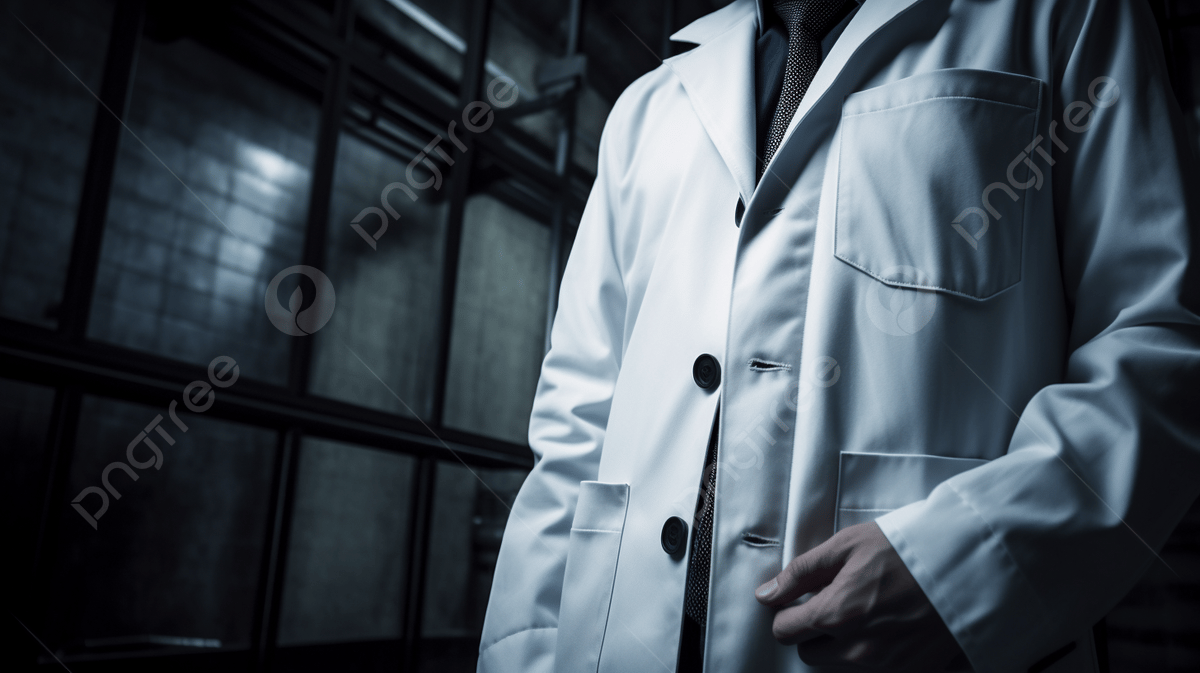 1200x673 Close Up Of Man In White Coat In Dark Room Background, Business Lab Coat, HD Photography Photo, Dress Shirt Background Image And Wallpaper for Free Download