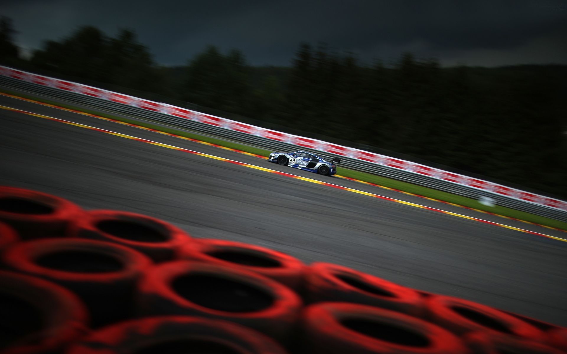 1920x1200 Audi R8 Night Race Wallpaper Car Wallpaper