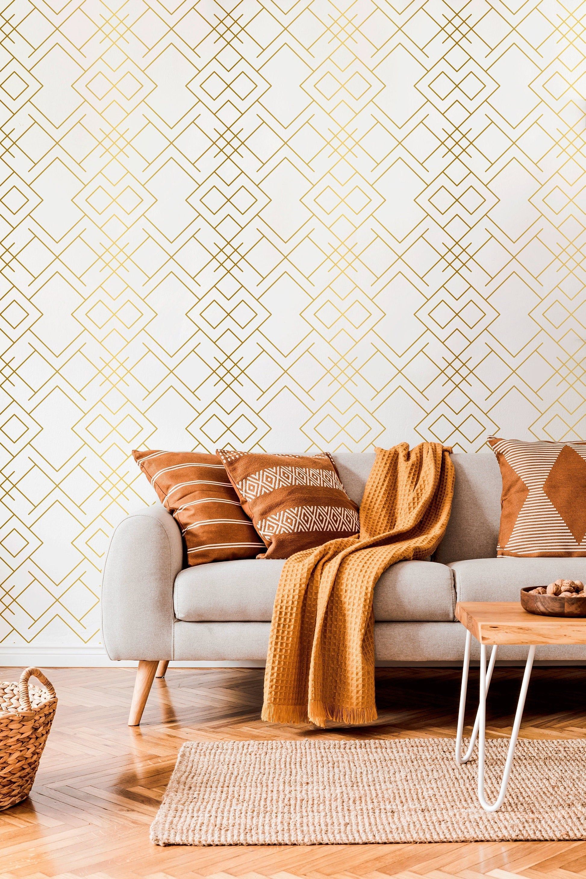 1946x2919 Removable Wallpaper Scandinavian Wallpaper Minimalist Geometric Wallpa
