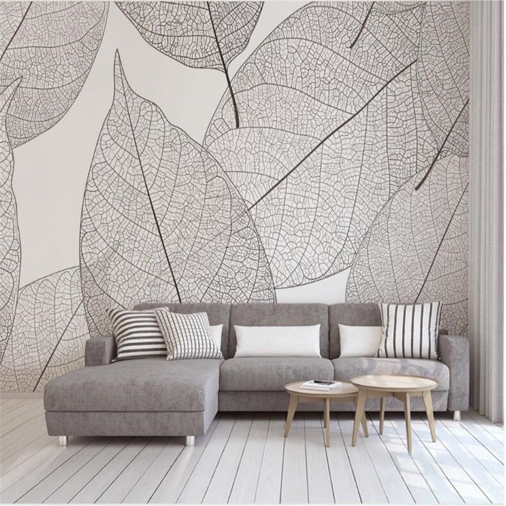 1000x1000 3D Minimalist leaf wallpaper