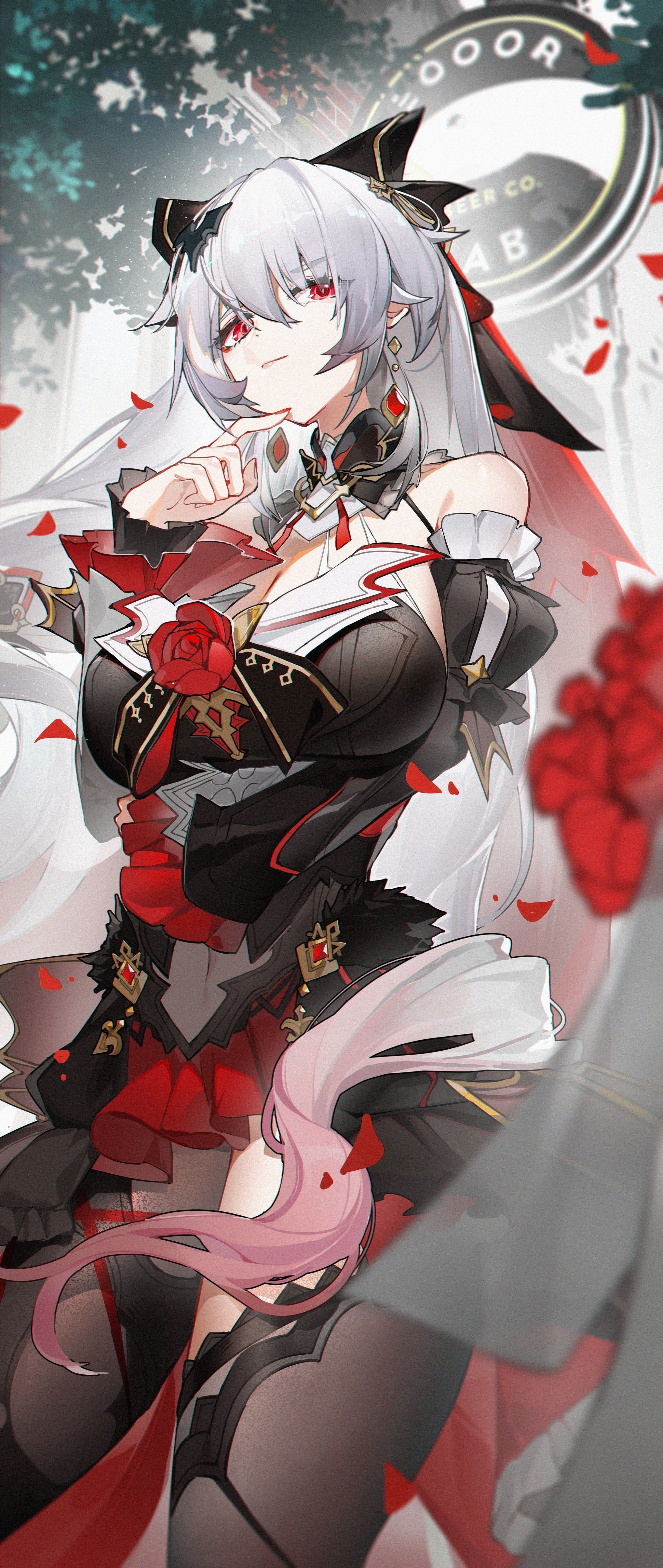 2038x4819 Song of the Crimson Roses, Theresa Apocalypse (By 羽蛇Quetzalli)