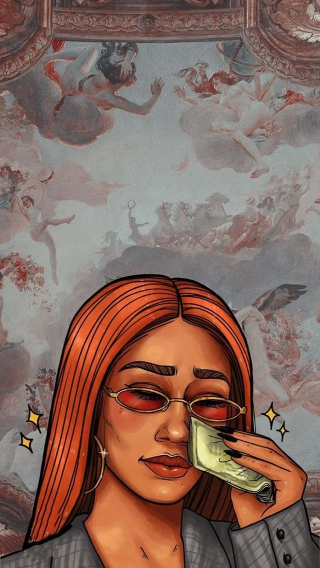 1042x1850 Download Rich Baddie Girl Wallpaper