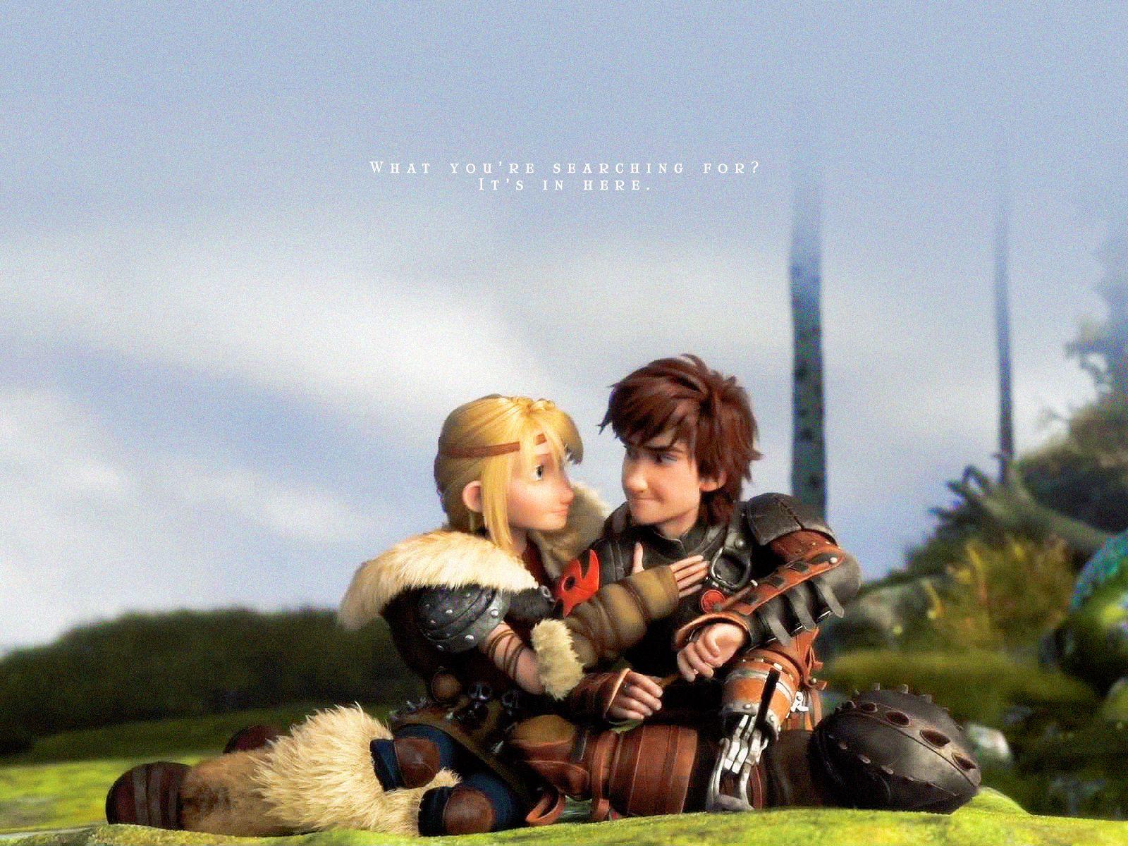 1600x1200 Hiccup and Astrid Wallpaper to Train Your Dragon
