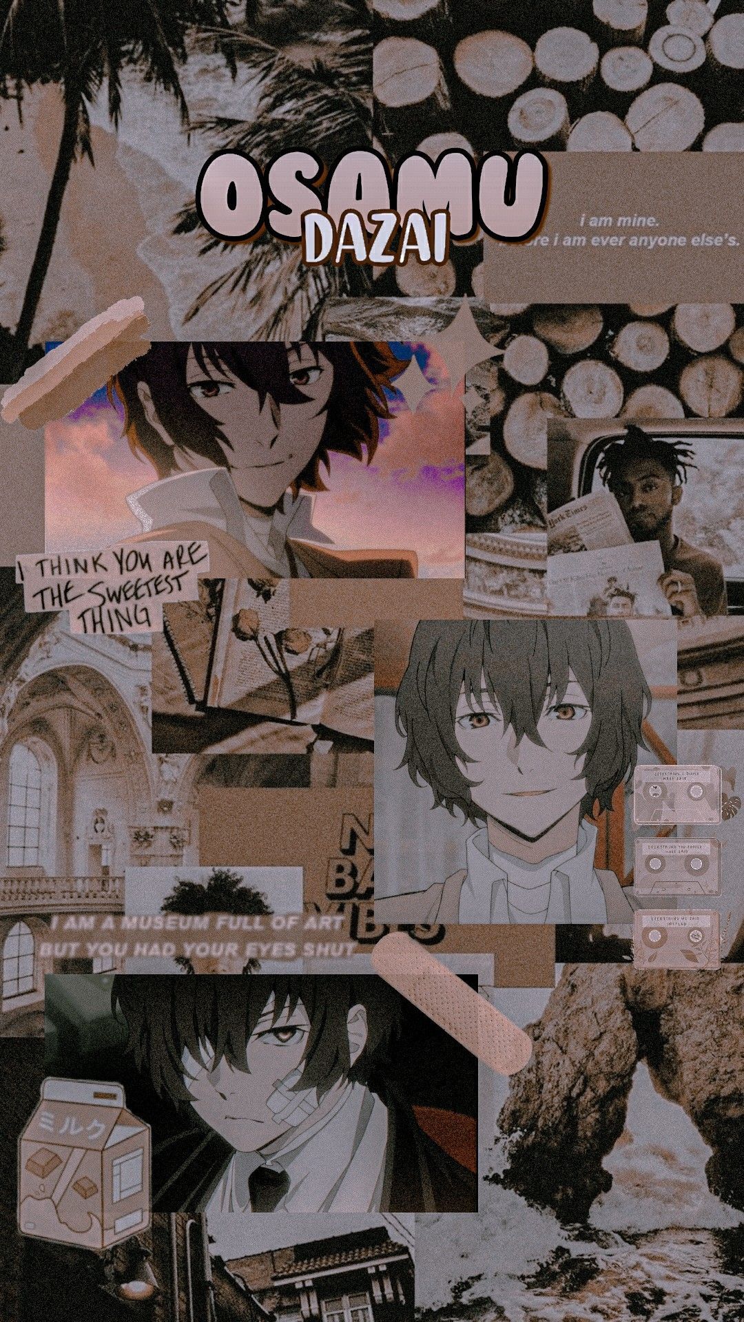 1080x1920 Dazai osamu aesthetic wallpaper. Wallpaper kartun, Kartun, Seni