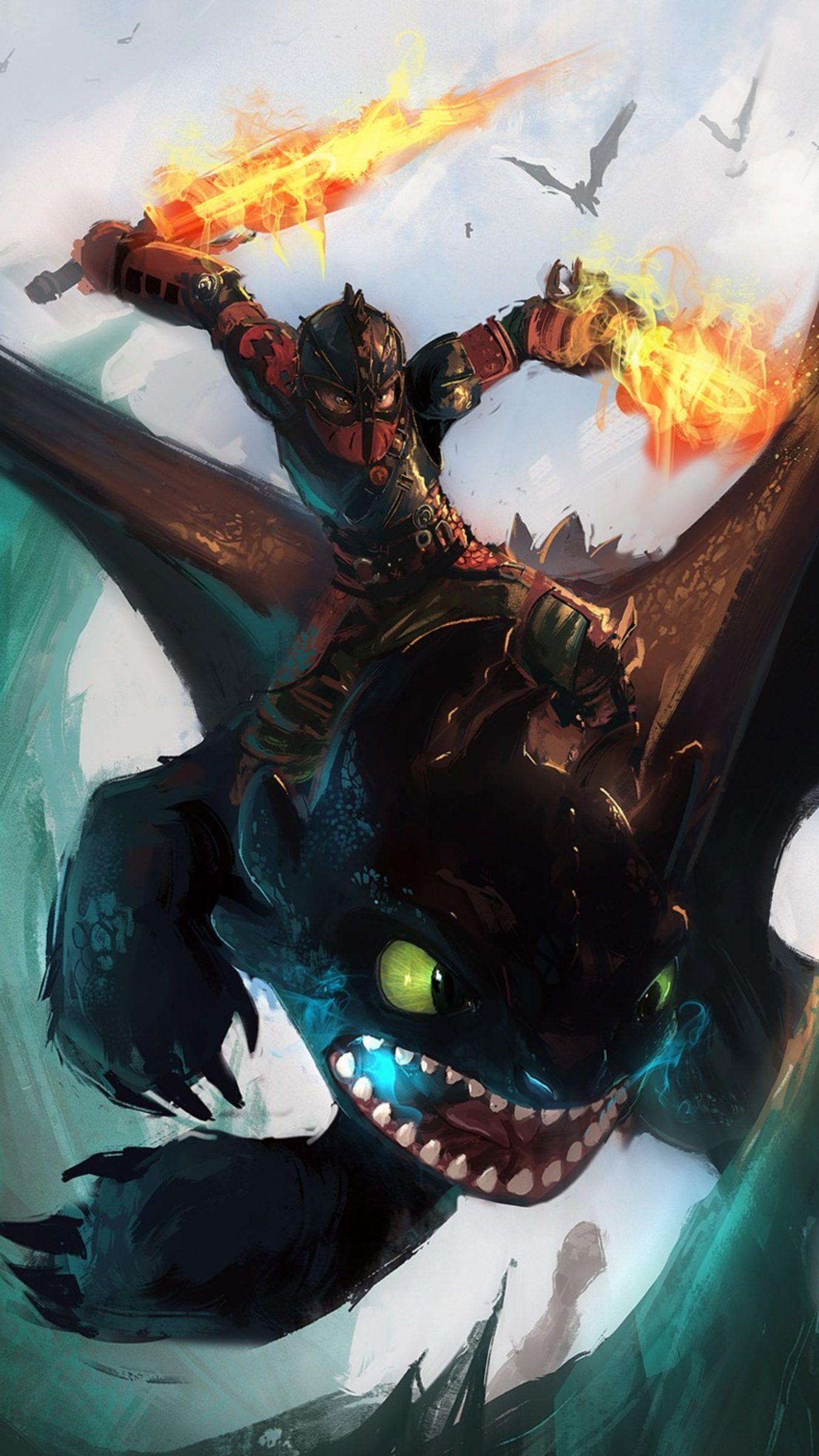 1350x2400 How to Train Your Dragon: The Hidden World HD Wallpaper