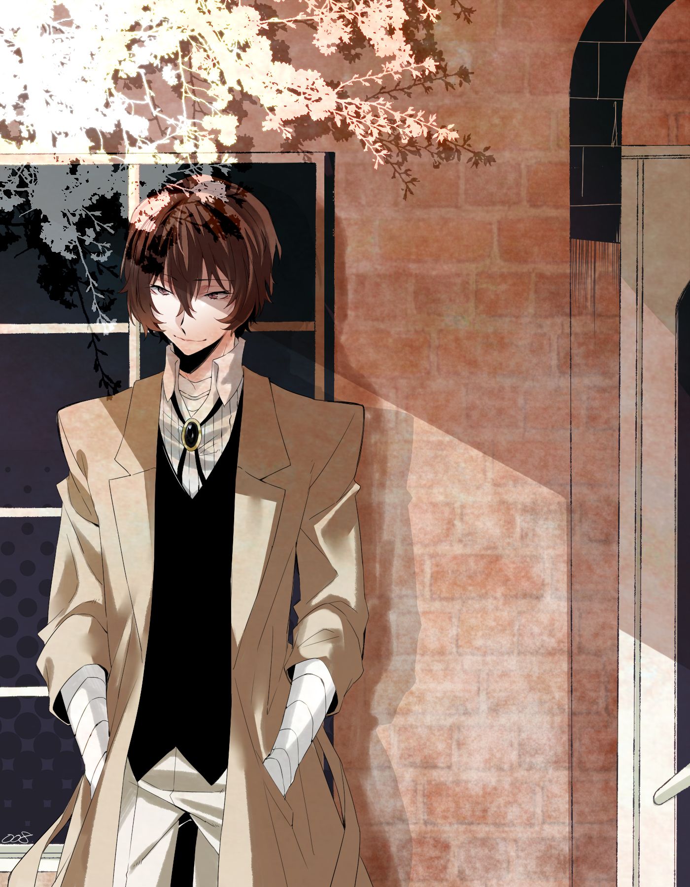1400x1800 Dazai Osamu Wallpaper