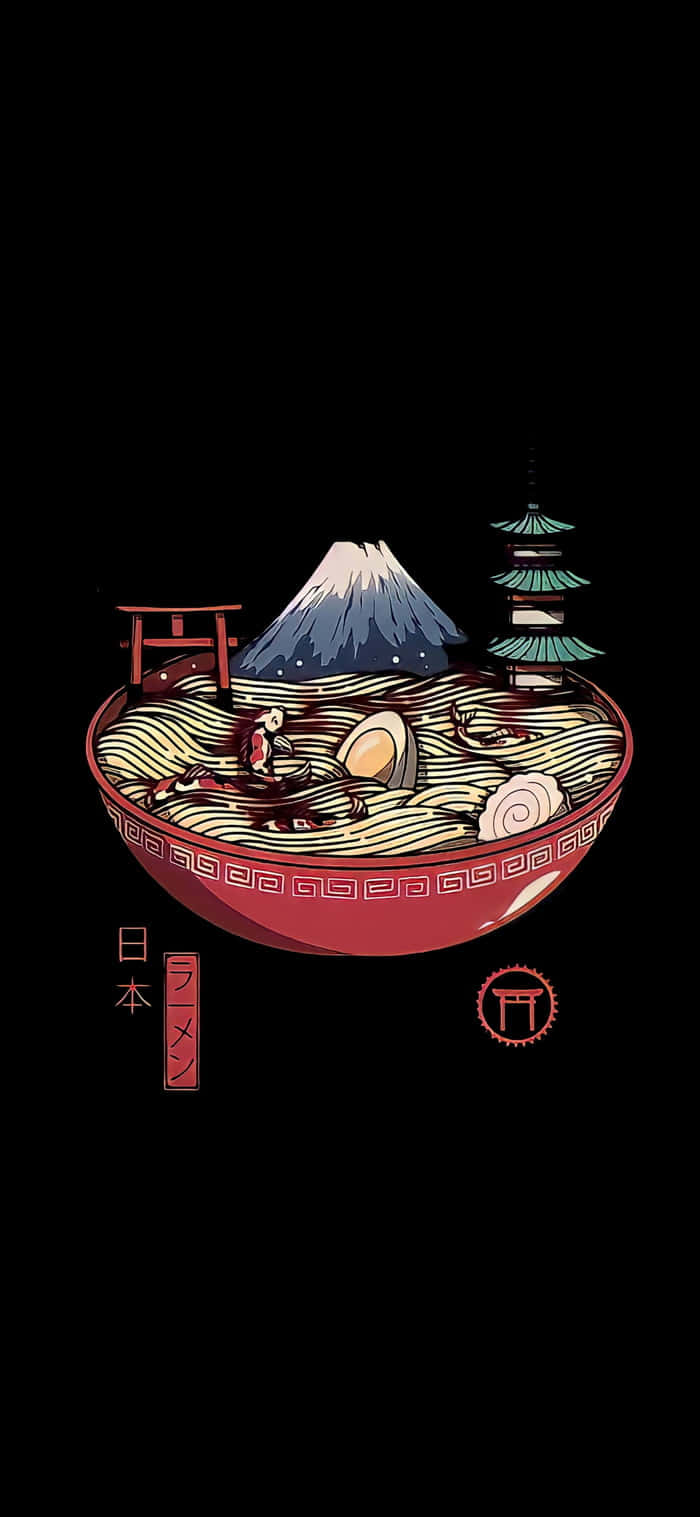 700x1517 Download Japanese Ramen Digital Art Wallpaper