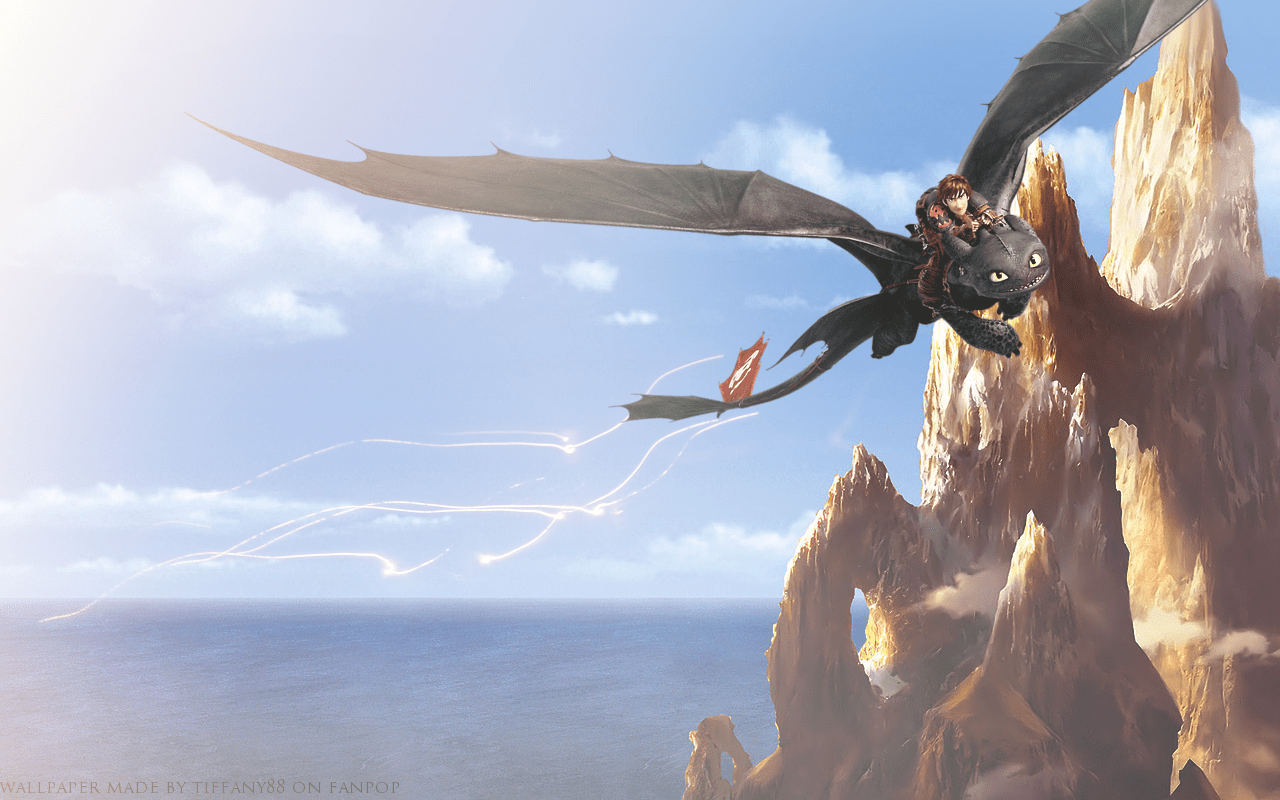 1280x800 Hiccup and Toothless to Train Your Dragon Wallpaper