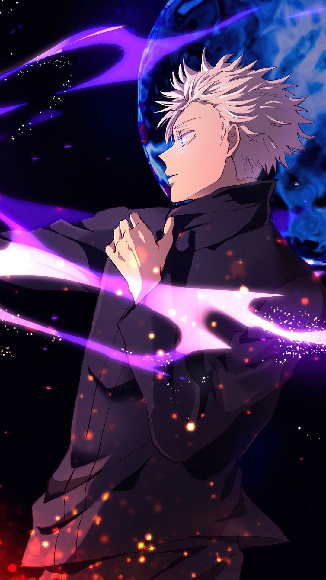1080x1920 Gojo Satoru. Anime canvas art, Cool anime background, Anime background