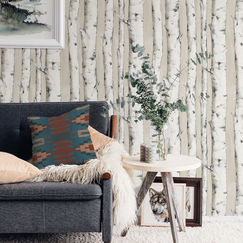 1000x1000 3118 12601 And Sparrow Wallpaper By Chesapeake Pioneer Birch Tree